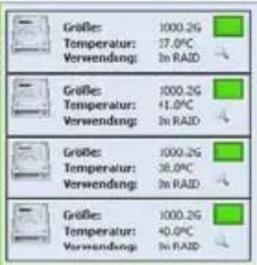 Größe: 1000.2G Temperatur: 37.0°C Verwendung: In RAID Größe: 1000.2G Temperatur: 41.0°C Verwendung: In RAID Größe: 1000.2G Temperatur: 38.0°C Verwendung: In RAID Größe: 1000.2G Temperatur: 40.0°C Verwendung: In RAID