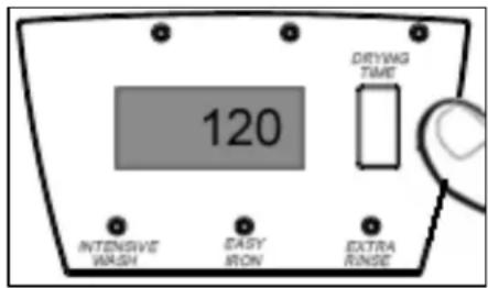 120 INTENSIVE WASH EASY IRON EXTRA RANGE DRYING TIME