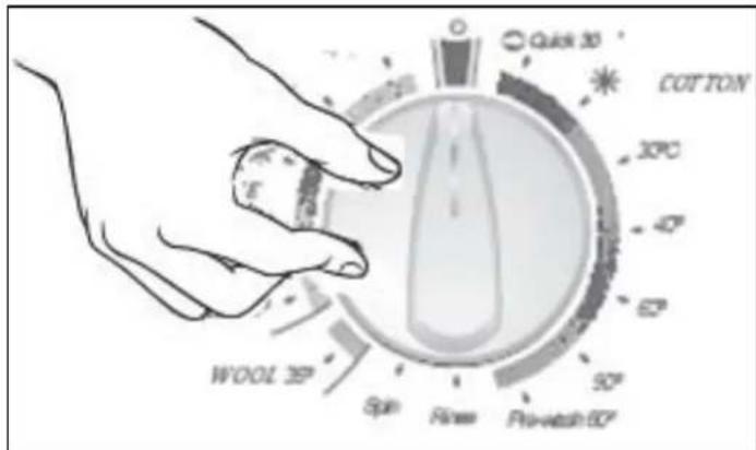 Quick 30 COTTON X°C 40° 65° 50° Pro-watch 60° WOOL 30° Spin Rimem