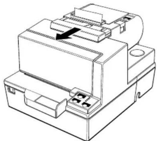 EPSON TM-H5000IIP - The auto cutter is jammed. - 1