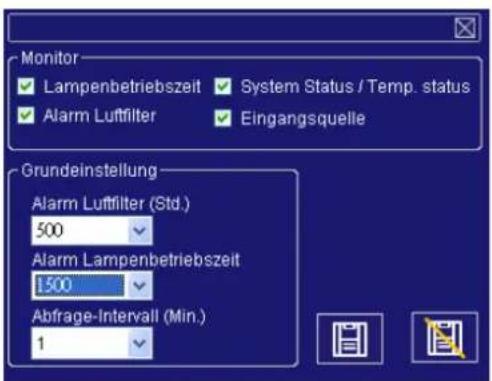 GEHA compact 332 - Projektor-Einstellungen - 2