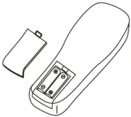 GEHA compact 328 - Einlegen der Batterien in die Fernbedienung - 1