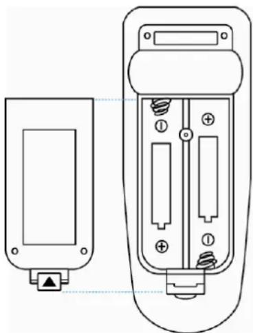 GEHA compact 328 - Einlegen der Batterien in die Fernbedienung - 1