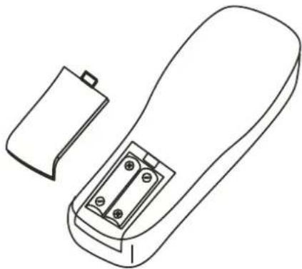 GEHA compact 328 dialog - Einlegen der Batterien in die Fernbedienung - 1