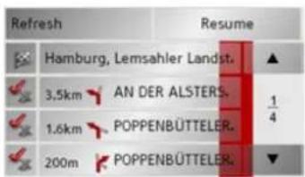 BECKER Traffic Assist Z250 Ferrari Edition - Displaying/editing directions - 1