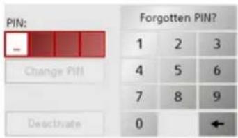 BECKER Traffic Assist Z250 Ferrari Edition - Deactivating/changing PIN protection Open the PIN protection menu. - 1