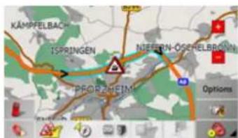 BECKER Traffic Assist Z250 Ferrari Edition - Display the relevant road in the map - 1