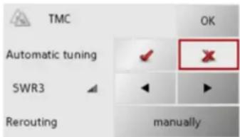 BECKER Traffic Assist Z250 Ferrari Edition - The TMC button - 2