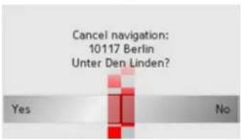 BECKER Traffic Assist Z250 Ferrari Edition - Cancelling navigation - 1