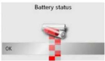 BECKER Traffic Assist Z250 Ferrari Edition - Displaying the energy supply - 2