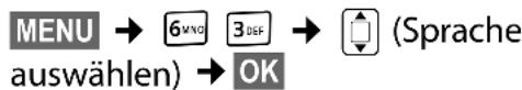 GIGASET E300A - Display-Sprache ändern - 2