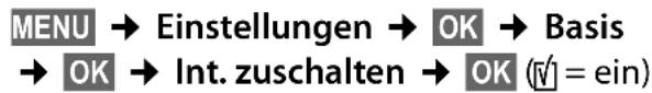 GIGASET E300A - Funktion aktivieren/deaktivieren: - 1