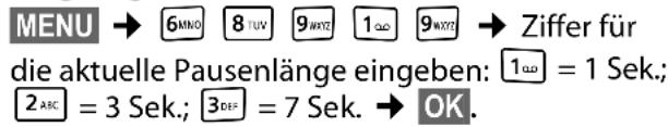 GIGASET E300A - Pause nach Leitungsbelegung ändern - 1