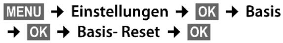 GIGASET E300A - Basis in Lieferzustand zurücksetzen - 1