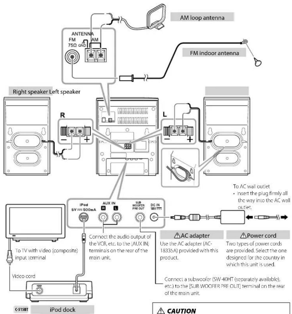 KENWOOD C-515 BT - CAUTION - 1