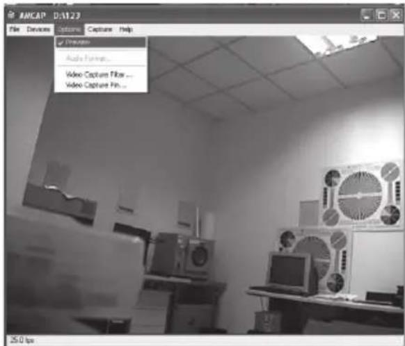 ANCAP D:\123 File Devices Options Capture Help Preview Audio Format... Video Capture Filter ... Video Capture Pin... 25.0 fps