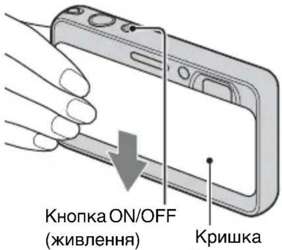 Кнопка ON/OFF (живлення) Кришка