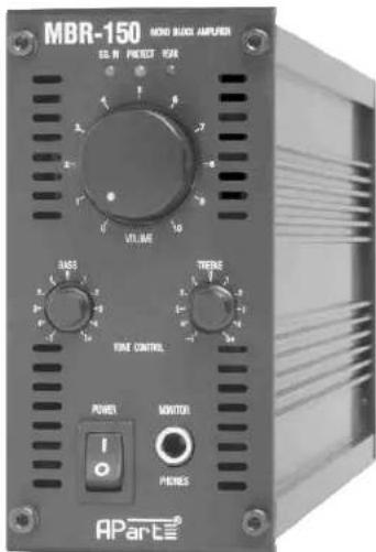 MBR-150 MUND BLACK AMPER SEL N PREST. 1984 VOLUME BAS THERM TIME CONTROL POWER MONITOR I O PINES AParte®