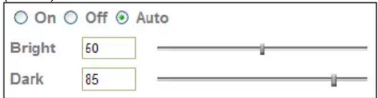 On Off Auto Bright 50 Dark 85