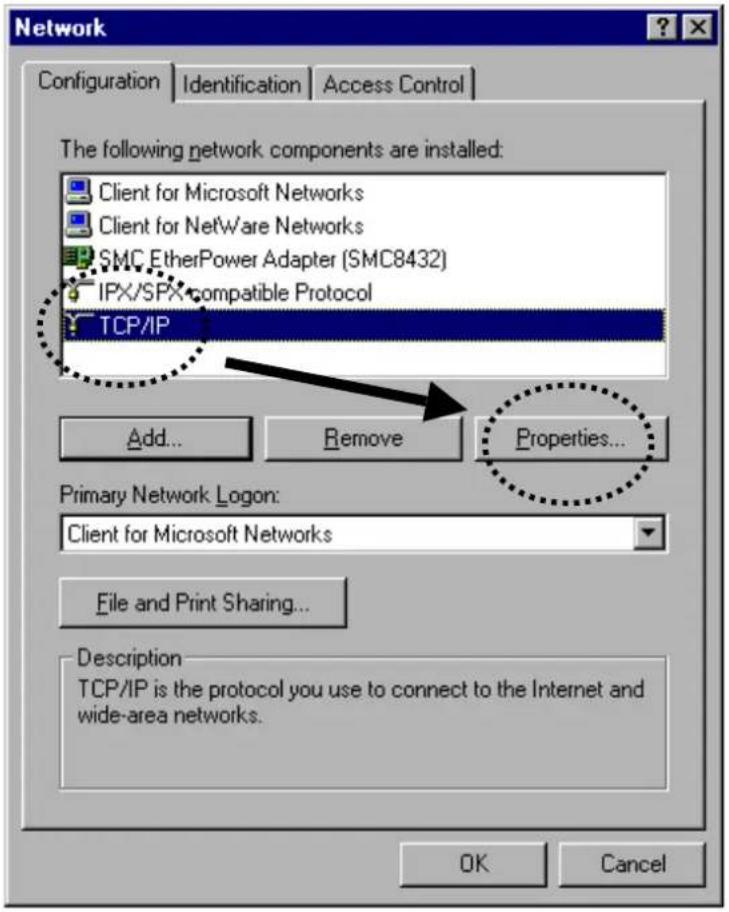 IC Intracom 300N Outdoor - 2-2-1 Windows 95/98/Me IP-Adresseneinstellungen - 1