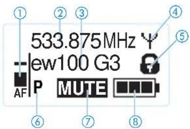 533.875MHz ew100 G3 AF P MUTE