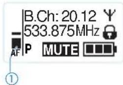 B.Ch: 20.12 533.875MHz AF P MUTE