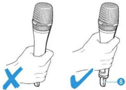 SENNHEISER SKM 300-845 G3 - VORSICHT! Verringerung der Sendeleistung - 1