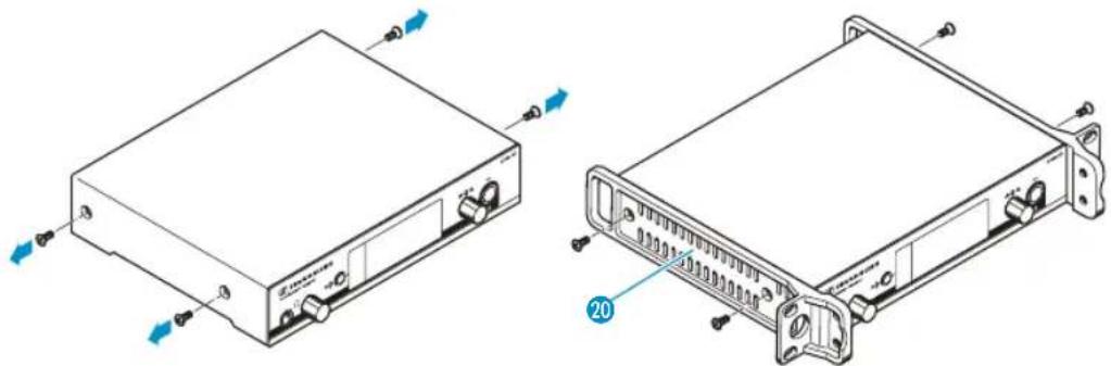 SENNHEISER EW 345 G3-A-EU - Montagewinkel befestigen - 2