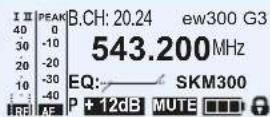 SENNHEISER EW 352 G3-A-EU - Darstellung Bezeichnung der Standardanzeige - 1