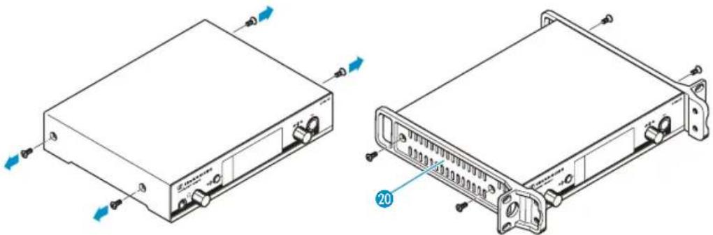 SENNHEISER EW 352 G3-G-EU - Montagewinkel befestigen - 2
