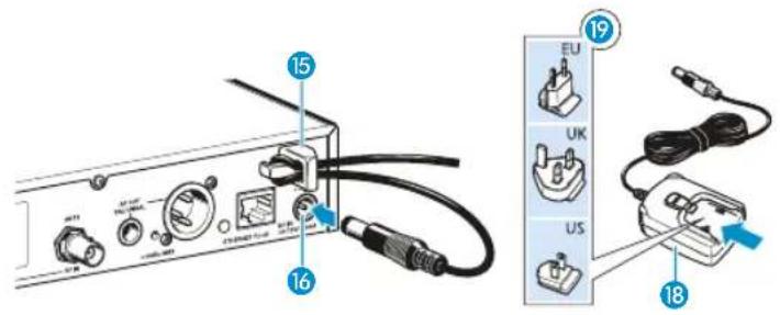 SENNHEISER EW 512 G3-B-EU - Steckernetzteil anschließen - 1