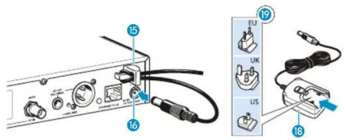 SENNHEISER EW 512 G3-G-EU - Steckernetzteil anschließen - 1