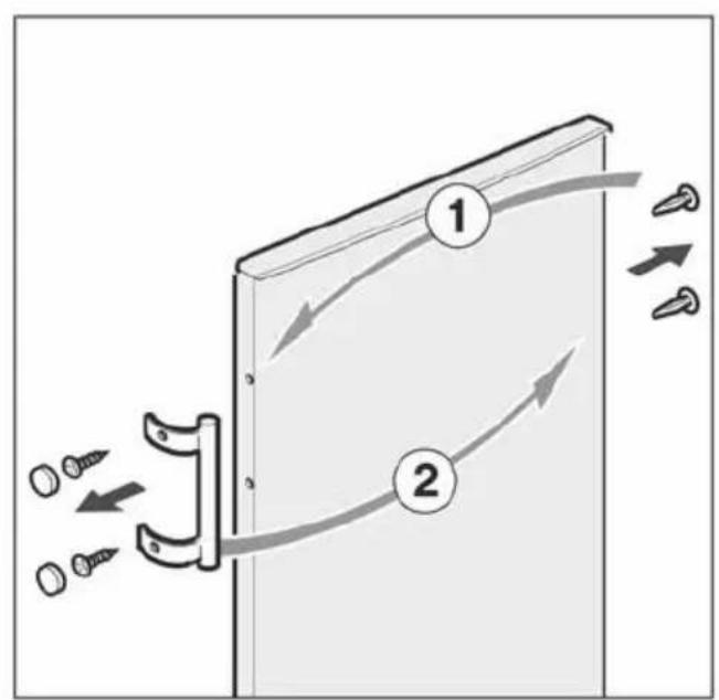 Diagram illustrating a mechanical or electrical system with labeled components and directional arrows, showing movement paths and screw placements.