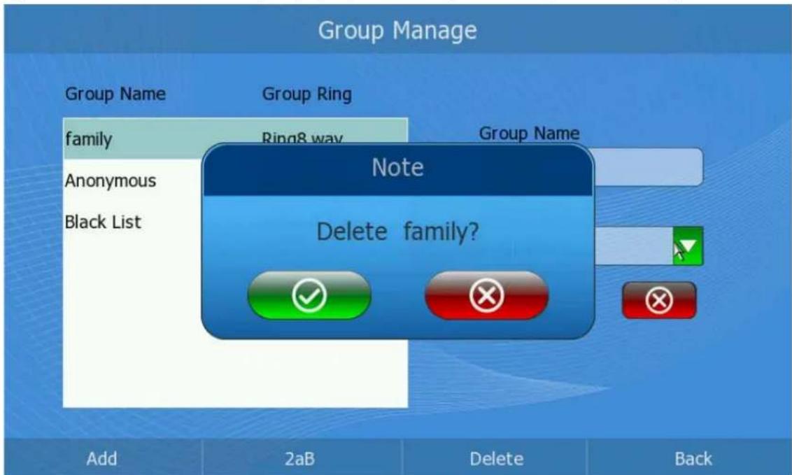 Group Manage Group Name Group Ring family Ring8 way Group Name Anonymous Black List Note Delete family? Add 2aB Delete Back