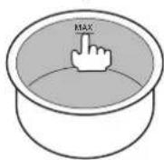 SANYO ECJ-HC55S - - Do not add ingredients to inner pot above the MAX line. - 1