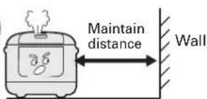 Maintain distance Wall
