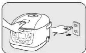 SANYO ECJ-HC55S - Close the outer lid and insert power plug into electrical outlet. - 1