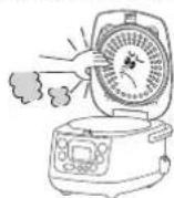 SANYO ECJ-HC55S - - Do not touch the metal part on the inside of the lid or inner lid during or immediately after operation. - 2