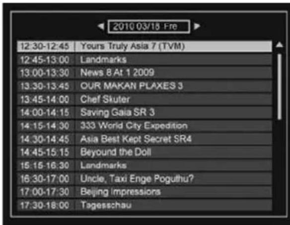 2010 03/18 Fre 12:30-12:45 Yours Truly Asia 7 (TVM) 12:45-13:00 Landmarks 13:00-13:30 News 8 At 1 2009 13:30-13:45 OUR MAKAN PLAXES 3 13:45-14:00 Chef Skuter 14:00-14:15 Saving Gaia SR 3 14:15-14:30 333 World City Expedition 14:30-14:45 Asia Best Kept Secret SR4 14:45-15:15 Beyond the Doll 15:15-16:30 Landmarks 16:30-17:00 Uncle, Taxi Enge Poguthu? 17:00-17:30 Beijing Impressions 17:30-18:00 Tagesschau