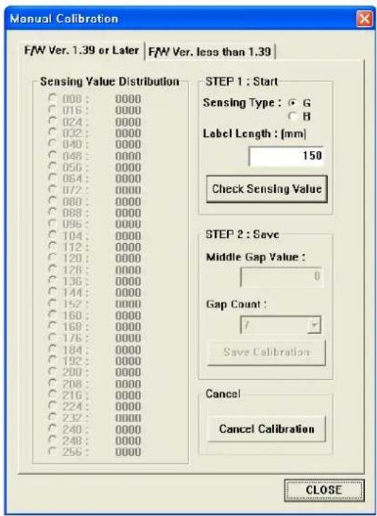 Bixolon SLP-D223 - 5-5 Gap Sensor Manual-Calibration - 2