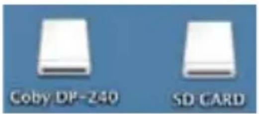 Coby DP-240 SD CARD
