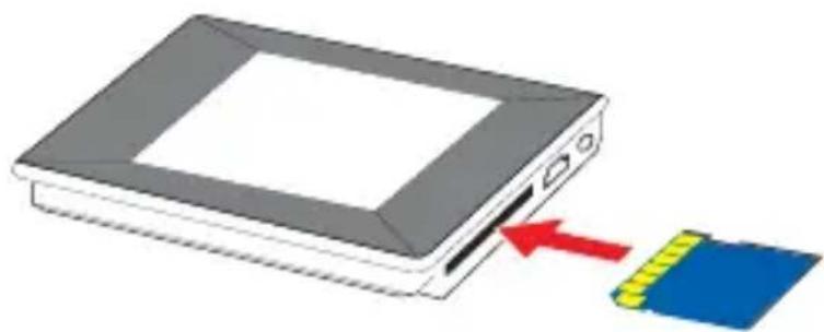COBY DP240 - Installing a SD Memory Card (optional) - 1