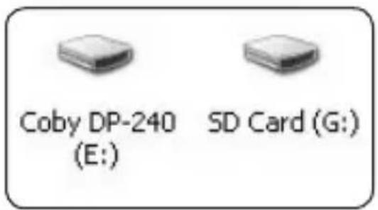 Coby DP-240 (E:) SD Card (G:)