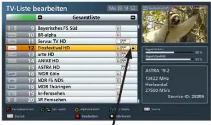 TV-Liste bearbeiten Gesamtliste 9 Bayerisches FS Süd 10 BR-alpha 11 Servus TV HD 12 Einsfestival HD 13 arte HD 14 ANIXE HD 15 ASTRA HD 16 WDR Köln 17 NDR FS NDS 18 MDR Thüringen 19 hr-fernsehen 20 SR Fernsehen ASTRA 19.2 12422 MHz Horizontal 27500 MS/s Service-ID: 28306