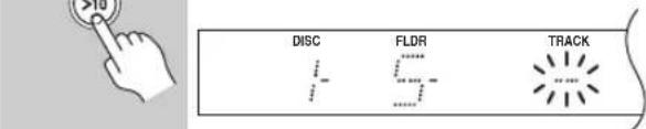ONKYO DXC390B - Selecting MP3 Folders & Tracks by Number - 4