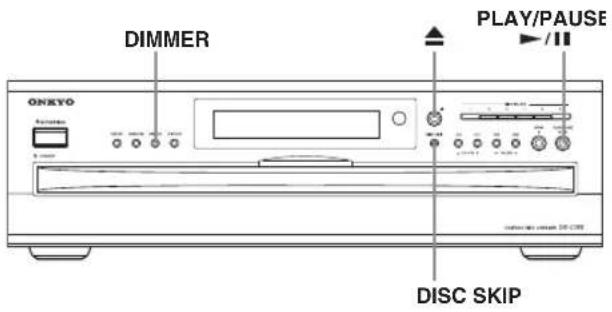 DIMMER ONXYO PLAY/PAUSE DISC SKIP