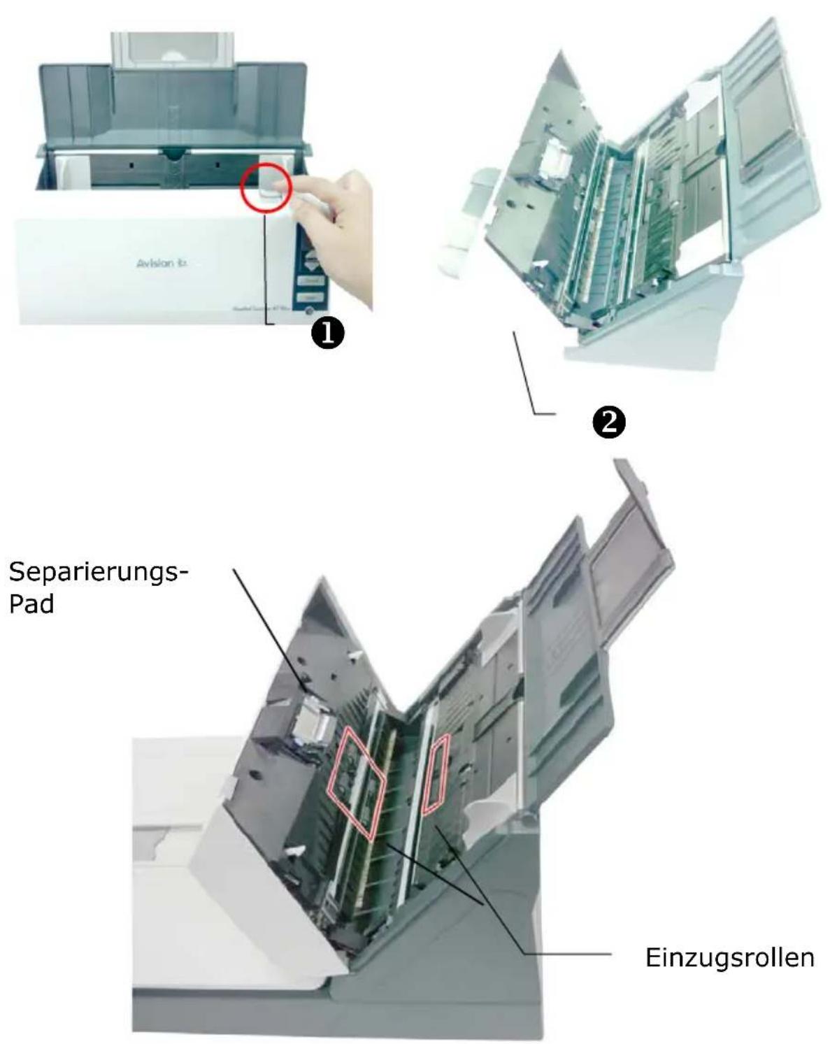 AVISION AV1860 - Die Reinigungsschritte sind - 1