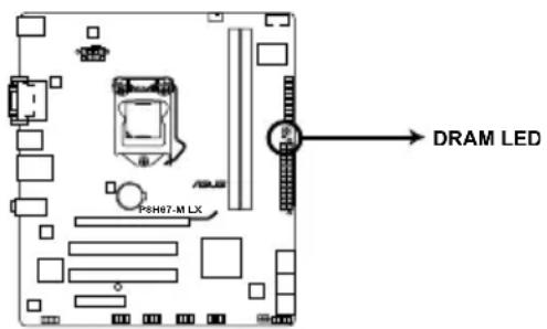 P8H87-M LX DRAM LED