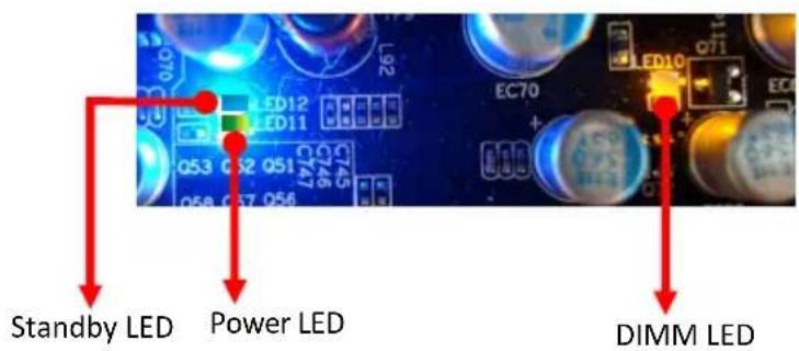Standby LED Power LED DIMM LED