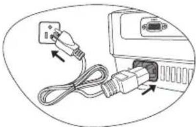 BENQ 9H.J6H77.14E - Starting up the projector - 2